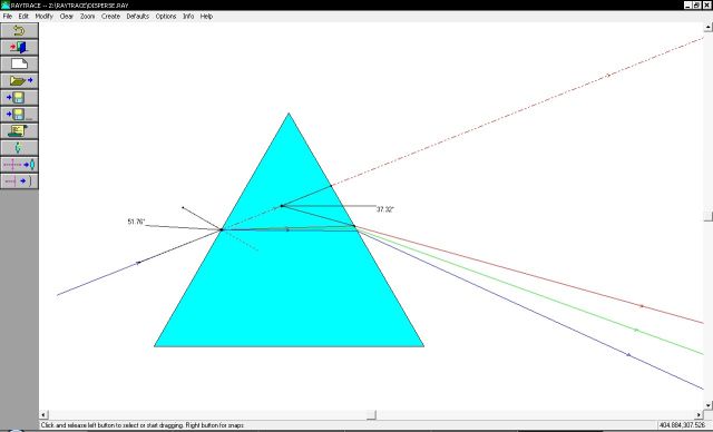 Optique géométrique raytrace