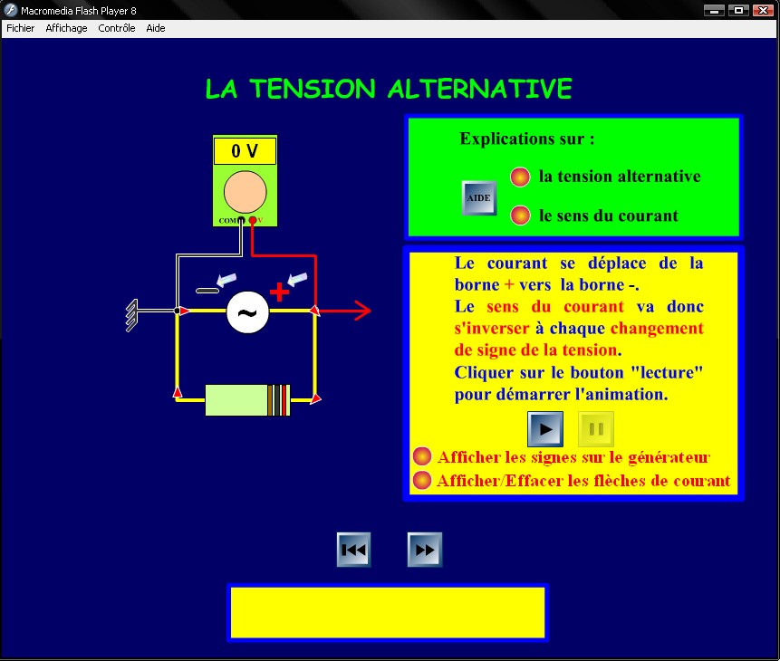 2- Mesure d'une tension électrique continue, Physics animation, Animation  physique