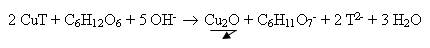 Réaction caractère réducteur du glucose