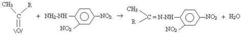 Equation du test à la 2,4 DNPH