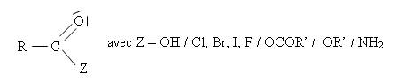 La molécule d'aldéhyde ou de cétone