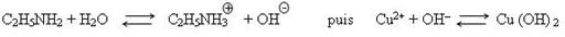 Réaction de précipitation de l'hydroxyde de sodium