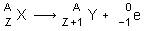 Equation radioactivité β- remplie