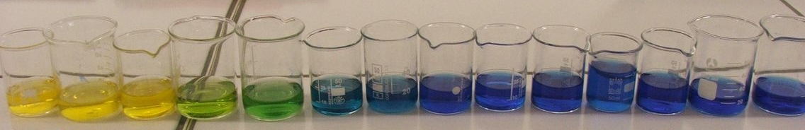 Echelle de teinte avec le bleu de bromothymol (BBT)